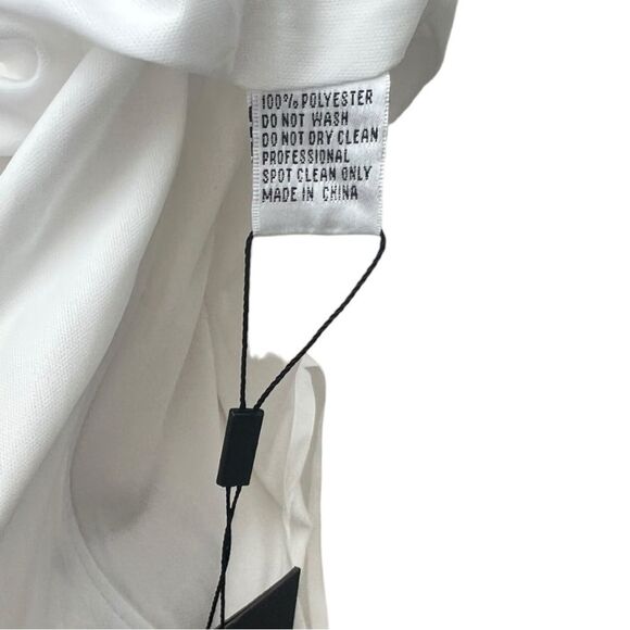 IEENA For Mac Duggal Anthropoligie Off-the-Shoulder Front-Slit Dress White NWT 2 - Picture 8 of 9